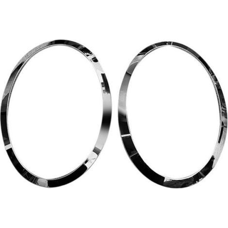 Garniture De Phare - Pour Mini Cooper F55 F56 F57 - Cadre Sourcil Avant Chrome - ABS - Gauche Et Droite - Lot De 2