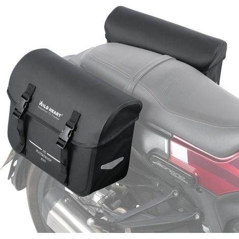 Motorrad Satteltaschen Set 20L wasserdicht Retro für Sportster, Softail, Dyna (1/5)