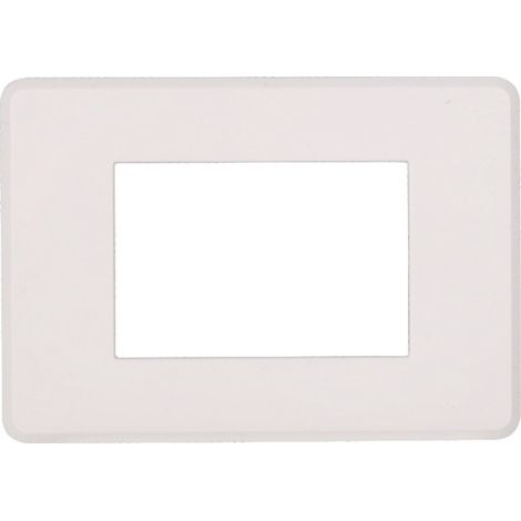ETTROIT AN87301 Plaque fine 3P série Moon couleur blanche compatible avec Bticino Axolute Air