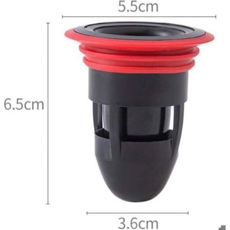 Bouchon Anti-Odeur pour égout du centre de drainage de reflux de drain de plancher de douche 2 pièces pour salle de ba (1/4)
