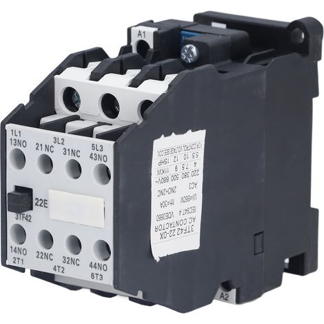 Contacteur Modulaire AC 220V 50/60Hz 16A 2NO+2NC pour Rail DIN, Commande de Circuit Domestique, Relais de Puissance 3TF42 (1/5)