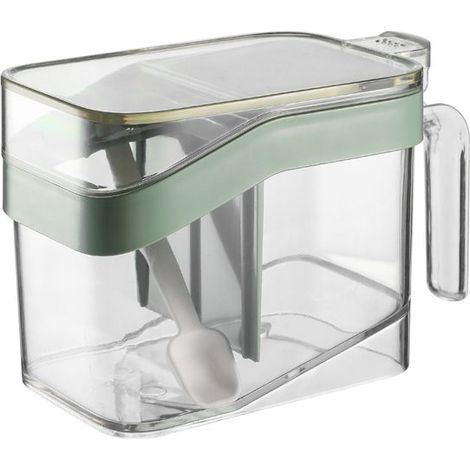 Récipients à condiments avec couvercles, bocaux de stockage d’assaisonnement avec couvercle, pots de contenants de condiments, boîte d’assaisonnement Récipient à sel (1/5)