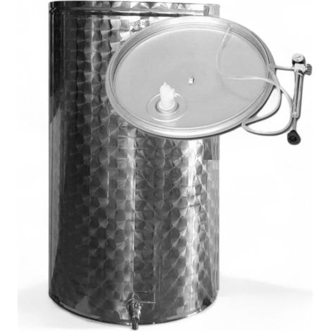 Galleggiante ad aria kit in acciaio inox per fusti e contenitori - 100 lt - Ø 38 cm