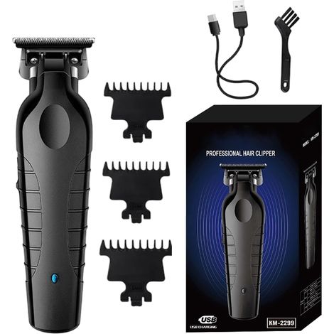 Tondeuse À Cheveux Électrique – Coupe Rechargeable Par USB, Machine Avec Lame De Précision En Acier Inoxydable, Système Fonctionnement Faible Bruit, Conception Poignée Ergonomique Compacte S - (1/5)