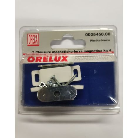 ORECA - CHIUSURA MAGNETICA  CON CONTROPIASTRA FISSA 1 FORO KG4 PZ2