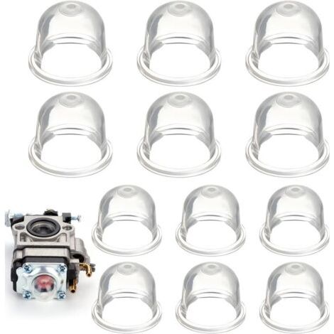 BUNTHAUS PA 12-teilige Primer-Birne für Freischneider, 22 mm/19 mm Primer-Pumpe für Freischneider, für Trimmer, Heckenschere, Benzinsäge, Gebläse-Kraftstoff-Primer-Birne (1/4)