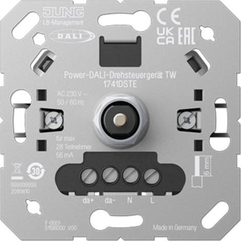 Jung Unidad de control giratoria Power-DALI TW 1741 DSTE