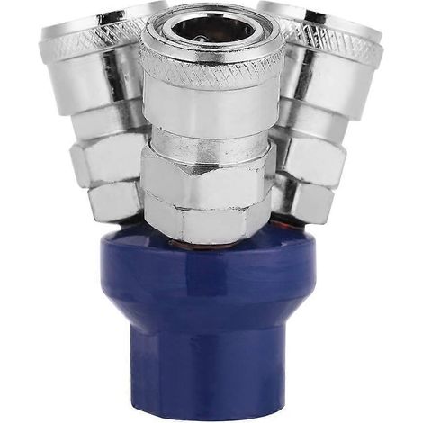 12-mm-Druckluftschlauch, pneumatischer 3-Wege-Buchsenverbinder, Schnellkupplungen 1/4" BSPT
