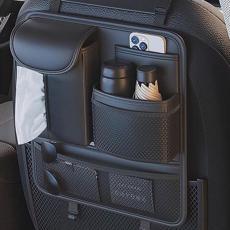 Auto-Kofferraum-Organizer, Auto-Organizer, Autositz-Organizer, Multifunktionale Autositz-Aufbewahrungsbox, Geräumiger Autositz-Organizer für wichtige Dinge (1/2)