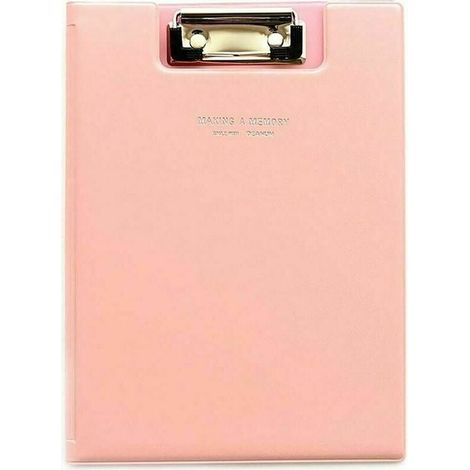 Classeur papier presse-papiers avec couvercle, porte-documents porte-documents organisateur tableau d'écriture A5, taille rose-Fei Yu (1/5)