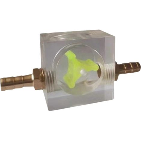 Indicateur de débit d'eau 8 mm, débitmètre en acrylique, outil de mesure de bureau, liquide refroidi, type D (1/5)