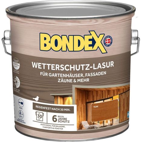 Bondex Wetterschutz Lasur Teak 2,5 L (1/4)
