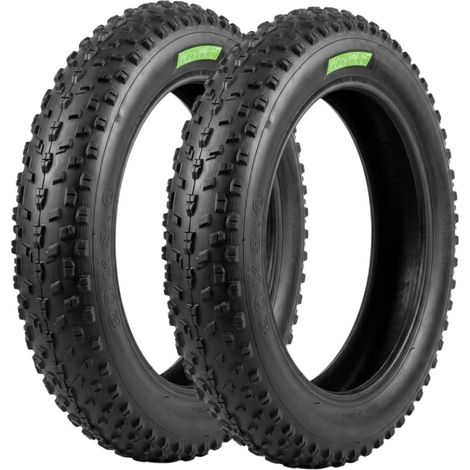2 Copertoni 20x3.00 (71-406), pneumatici Fat Bike 20 x 3.00 MTB Tassellati EV (1/4)