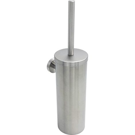 Brosse WC murale - Brosse WC à poils durs, nettoyage en profondeur - Argent 1 (1/5)