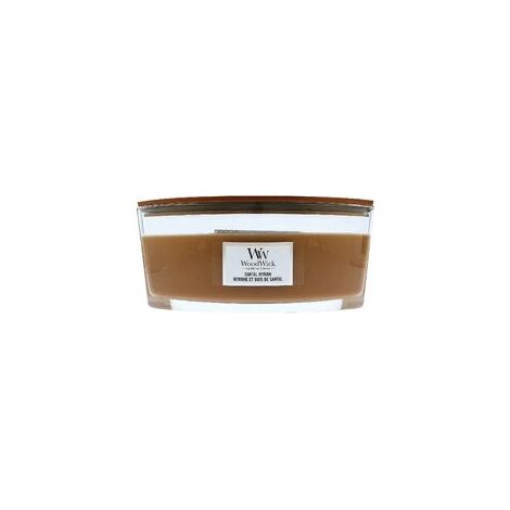WoodWick Santal Myrrh Bougie Parfumée Marron Ambre