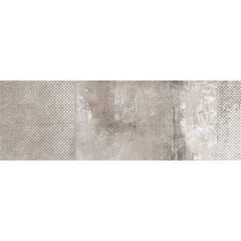 Carrelage mur moderne décor paillette gris 25x75 cm MATERIKA DECOR A&B (vendu par boite de 2 pièces) (1/3)