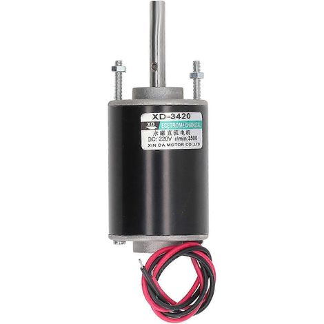 30W 3500rpm 220V DC Schneckengetriebemotor, Gehäuse aus Aluminiumlegierung, Spule aus Messing, ausgezeichnete Leitfähigkeit und geringe Wärmeentwicklung, robust und langlebig. (1/4)