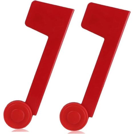 Kit de remplacement de 2 drapeaux de boîte aux lettres en métal, drapeau rouge pour boîte aux lettres extérieure, bâtonnet A (1/5)