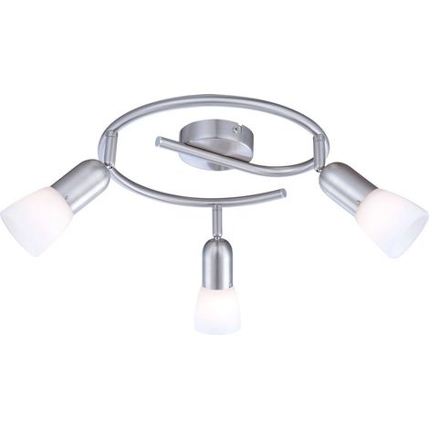 Lampada da soffitto luce metallo nichel opaco bianco punti mobili soggiorno camera da letto (1/2)
