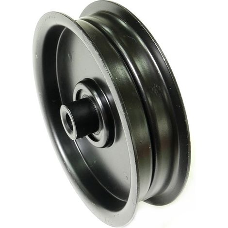 Poulie tendeur courroie autoportée 115mm – Alésage 9.5mm – Hauteur 29mm – Compatible tondeuses MTD et Cub Cadet (1/5)