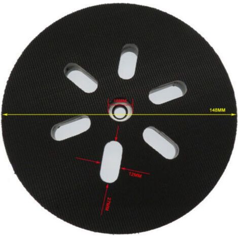 Disque de ponçage à 6 trous de 150 mm 6" pour meuleuse orbitale électrique (1/5)