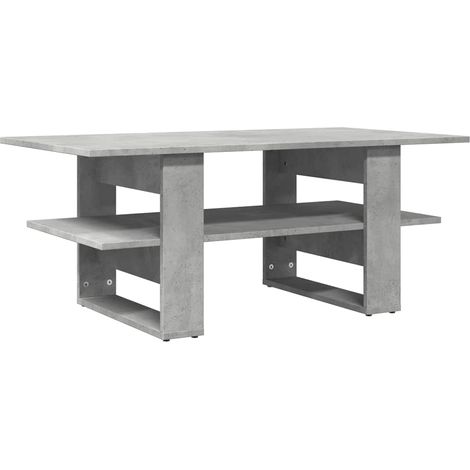 Maison Exclusive - Tavolino Salotto Grigio Cemento 102x55x42 cm Legno Multistrato