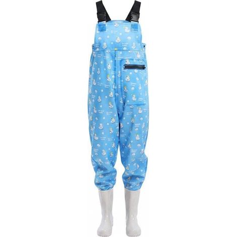Cuissardes de Pêche Étanches Femmes Cuissardes Salopette Bottes Waders Imperméables Respirantes Ergonomiques en PVC avec Maintien Sécurisé Adaptées à, 40, Duck Pattern (1/5)