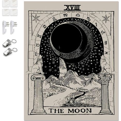 1 tapisserie murale K/B Tarot/Astrologie pour style oriental (1/5)
