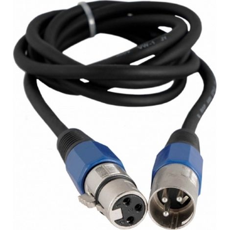 Cavo DMX XLR Maschio Femmina 3 poli 3mt Wisdom (1/2)