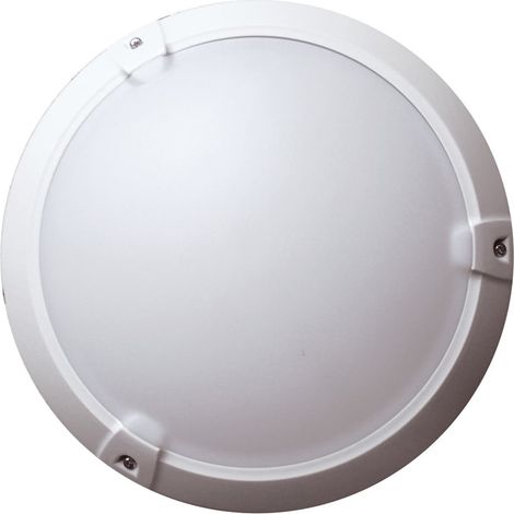 Hublot rond blanc à détection - 60W Maxi IP65 livré sans ampoule - IICSEN