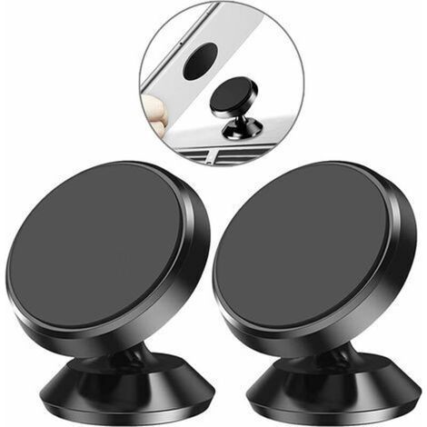 Supporto per telefono da auto, [confezione da 2] porta cellulare universale con rotazione a 360°, magnetico portatile con adesivo magnetico per smartphone, compatibile con telefoni o dispositivi GPS - (1/4)