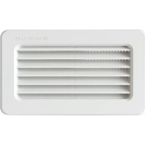 Grille terminale à encastrer 145 x 85 mm pour tubes Ventilation rectangulaire 120 x 60 / 150 x 70 mm - First Plast