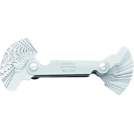 Gedore 706 6549730 Calibro per filettature argento