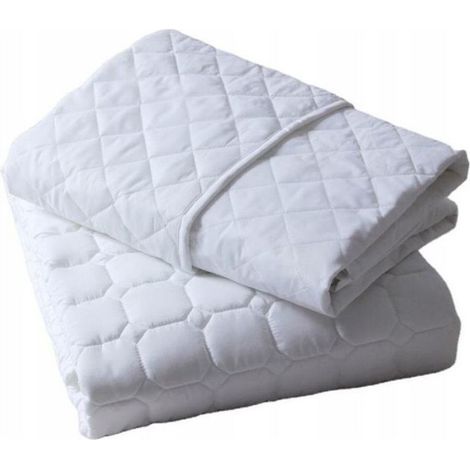 Protege-matelas - 160 x 200 x 2 cm - Matelasse - Pour Lit Canape - 1 Unite (1/2)