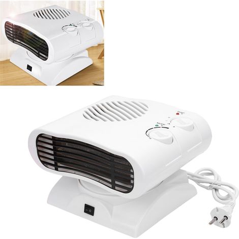 Tragbares Ventilator- und Heizset, 2000-W-Elektroheizung mit Timer für den Innenbereich, kleine Tischheizungen für Büro, Schlafzimmer