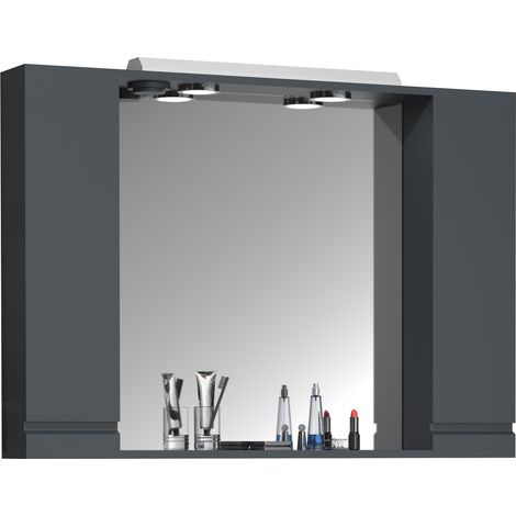Armadio a specchio Bad Spiegel Silora XL 71x100x14 - VCM