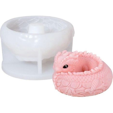 Moule silicone en forme de dragon pour mousse, décoration de gâteau, outil de pâtisserie créatif. (1/4)