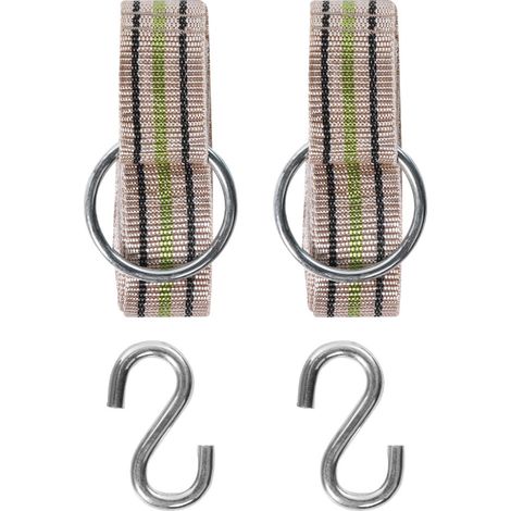 Sangle Pour Hamac - Crochet En Métal - Polyester Durable - Installation Facile - Jardin Et Camping - Kit Complet (1/5)