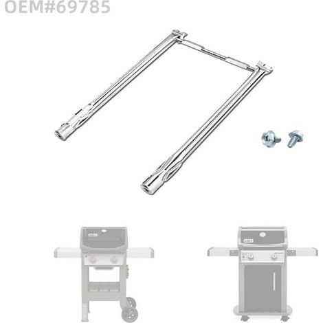 69785 18-Zoll-Grillbrenner für Weber Spirit I und II Gasgrills der Serie 200, Modelle Spirit E-210, E-220, Spirit S-210 und S-220, mit vorderem Bedienrohr aus Edelstahl 304 (1/5)
