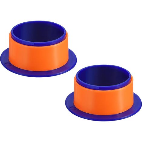 Poignée De Film Rétractable 4 Pouces, 2Pcs Distributeur De Film Étirable Distributeur De Film Plastique Pour Noyau 76mm Et Plus Emballage De Meubles Déménagement, Bleu Foncé (1/5)