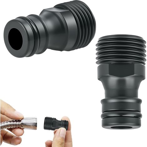 Packung mit 10 1/2-Zoll-Außengewindeanschlüssen, Gartenschlauchadapter, universeller Wasserhahnanschluss für Gartenschläuche, Wasserhahnanschluss für Küchen- und Gartenschläuche