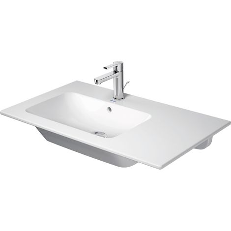 Duravit ME by Starck Möbelwaschtisch, mit Überlauf, 1 Hahnloch,