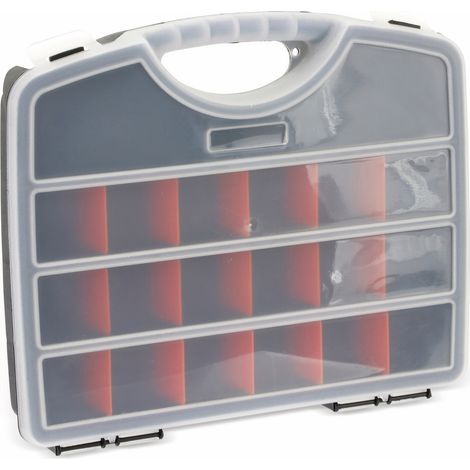 Caja de herramientas kinzo sortimentkasten compartimentos modulares cierres seguros (1/3)