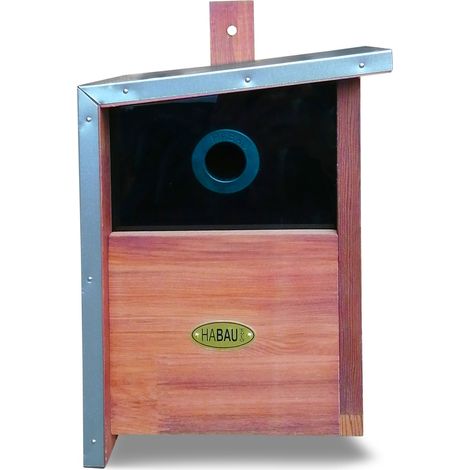 HABAU Nistkasten aus Zedernholz, Braun, mit Metalldach (1/5)
