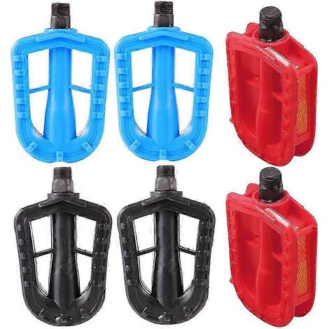 Pédales de vélo antidérapantes, 3 paires de pédales en plastique et acier au carbone pour un confort de conduite optimal et un remplacement facile (1/5)