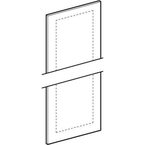 Porta con specchio senza maniglia per porta G, bianco Smyle Square mobile laterale, L: 36 cm