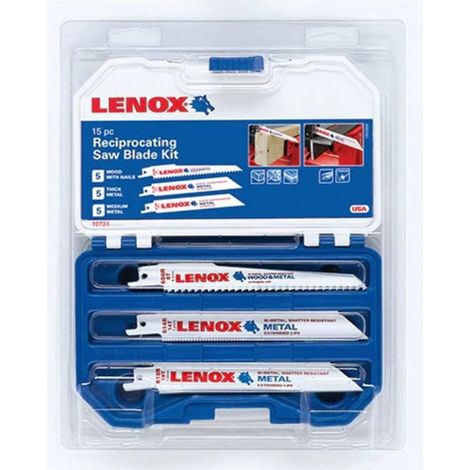 Set  di  lame  per  sega  a  sciabola  LENOX  1073415RKG  per  legno  e  metallo,  15  pz.  -  1073415RKG