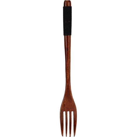 Fourchette en Bois Japonaise pour Barbecue, Pique-nique, Camping et Fêtes (1/5)