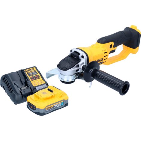 Amoladora angular sin cable DeWalt DCG 412 H1 18 V 125 mm + 1x batería Powerstack 5,0 Ah + cargador (1/5)