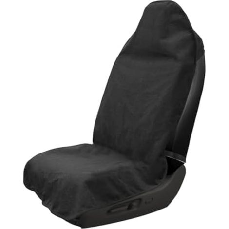 Ohleats Housse de siège de Voiture imperméable pour la Course, la Natation, la Gym, Lavable et antidérapante pour berlines, camions, SUV, Accessoires de Voiture universels (Noir) (1/5)